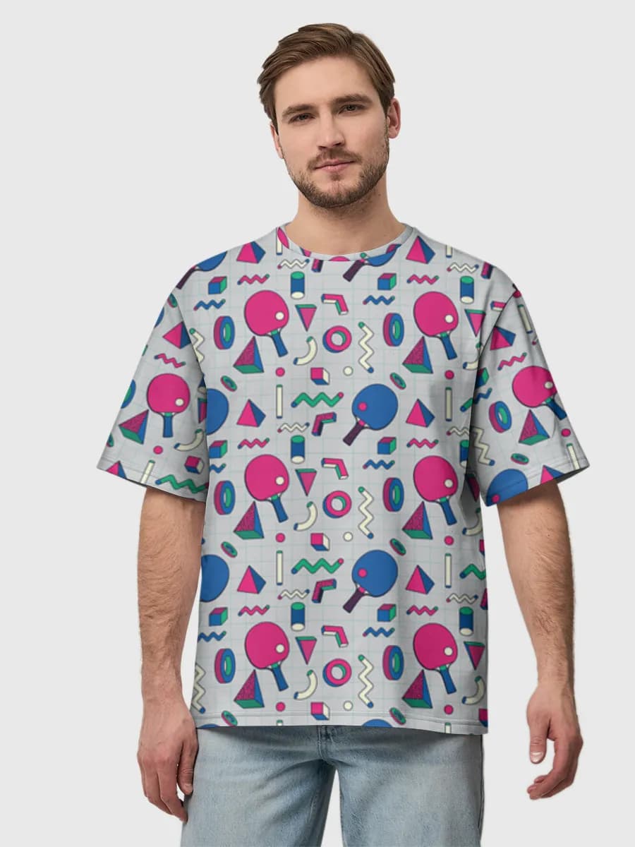 Men's oversized cotton T-shirt