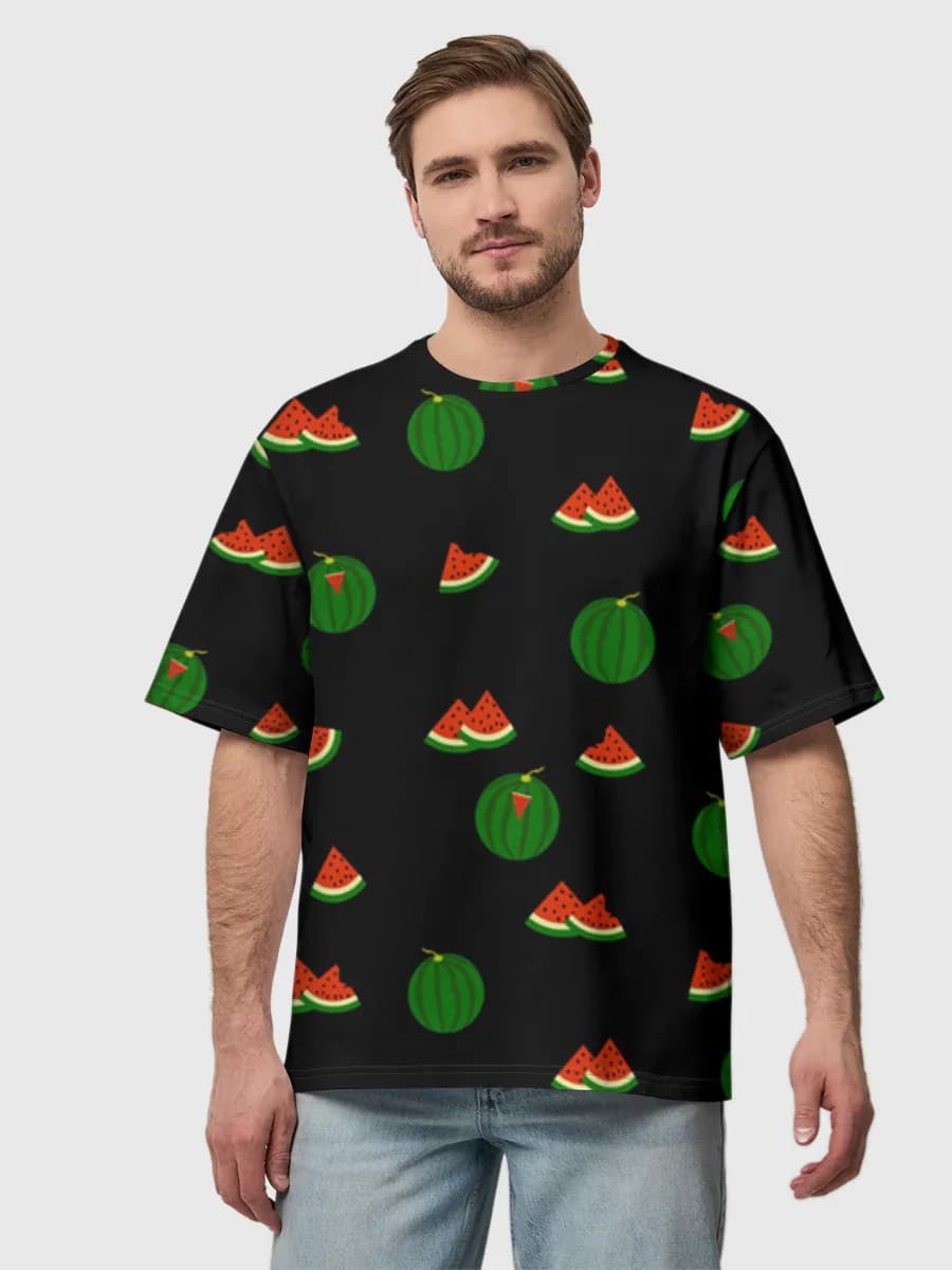Men's oversized cotton T-shirt