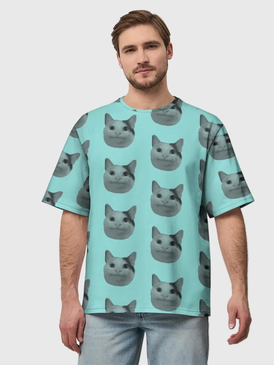 Herren Oversized Baumwoll T-Shirt