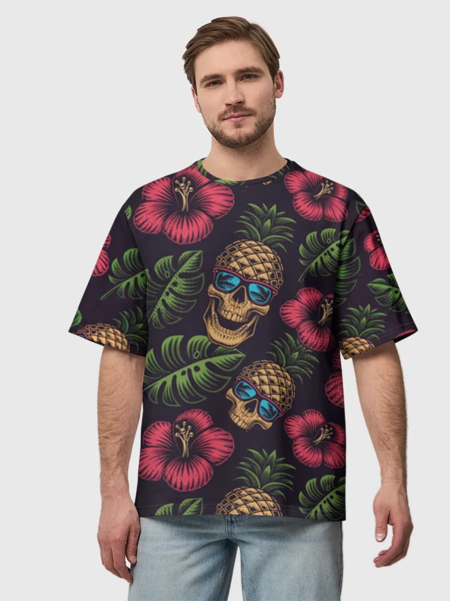 Herren Oversized Baumwoll T-Shirt