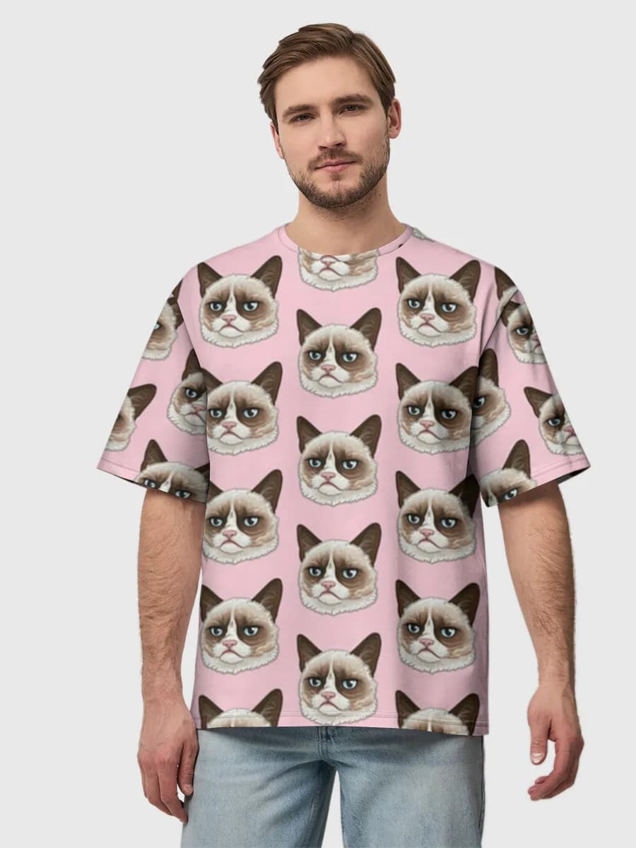 Men's oversized cotton T-shirt