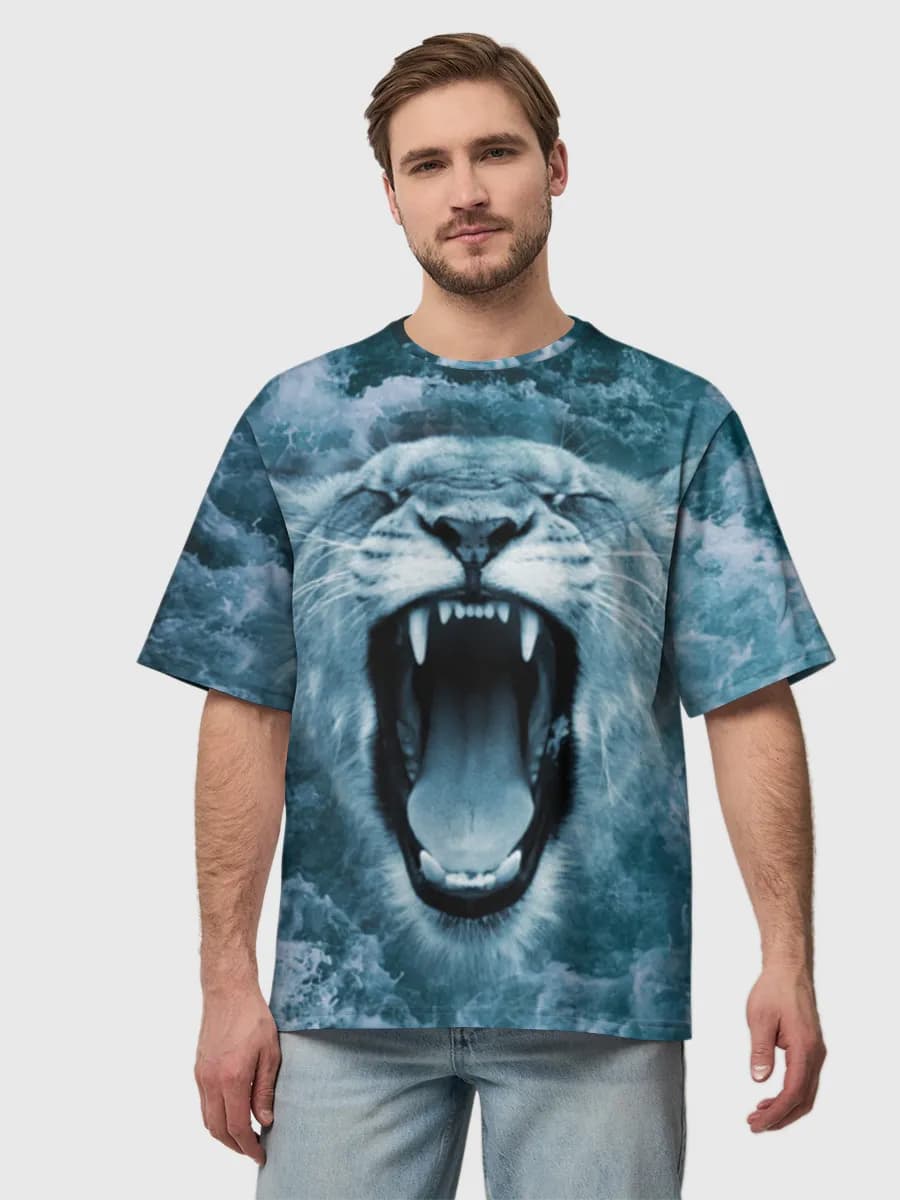 Men's oversized cotton T-shirt