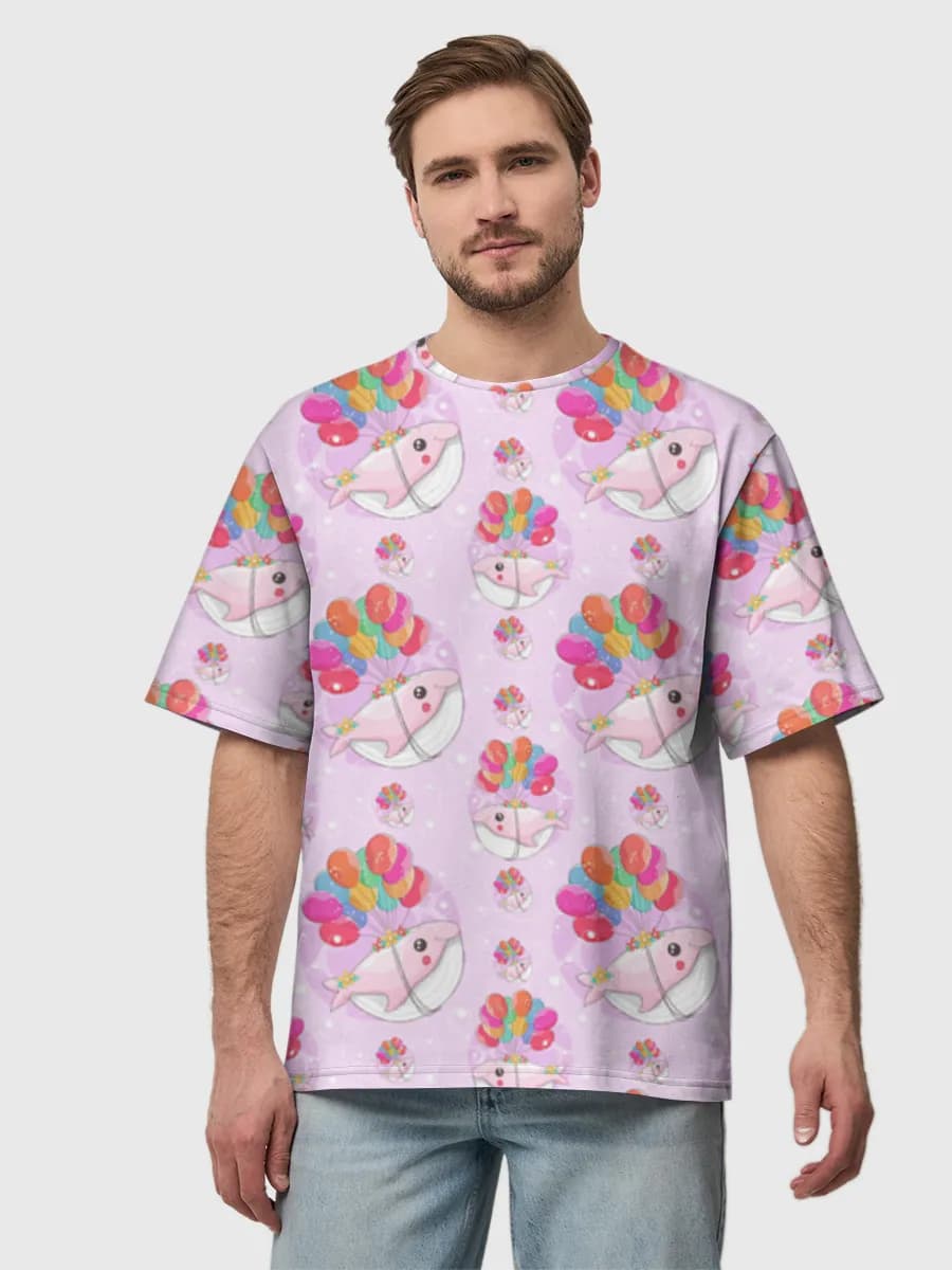 メンズ ビッグシルエット コットンTシャツ