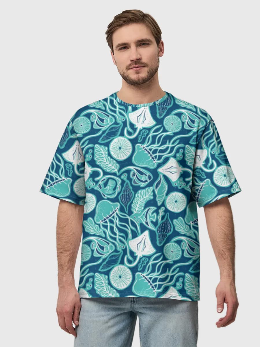 Men's oversized cotton T-shirt