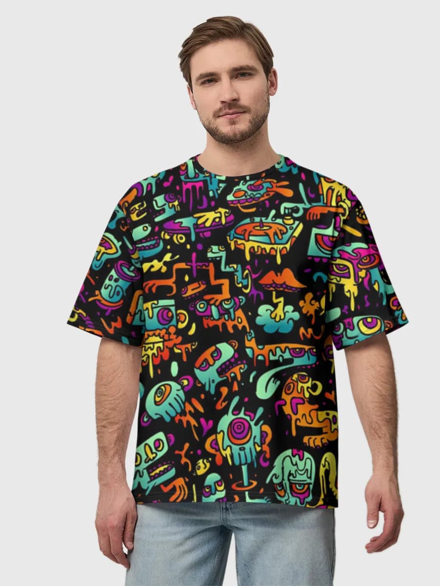 Men's oversized cotton T-shirt