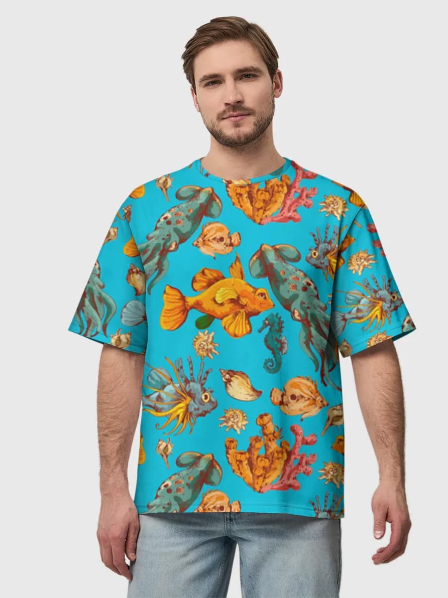 Men's oversized cotton T-shirt