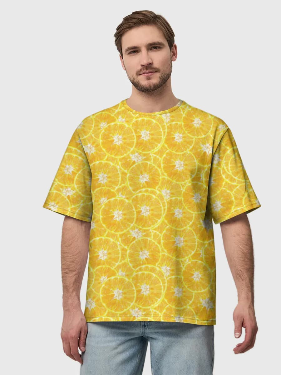 Herren Oversized Baumwoll T-Shirt