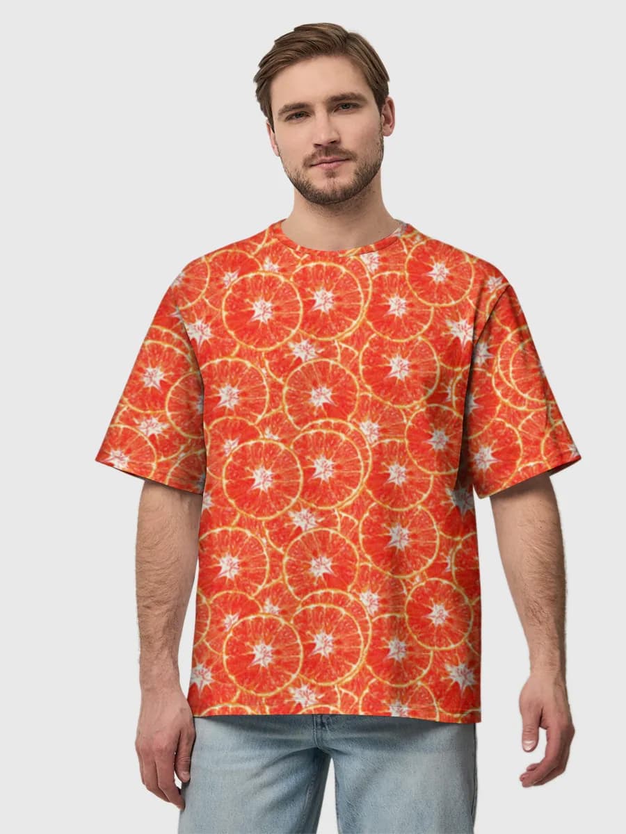 Herren Oversized Baumwoll T-Shirt
