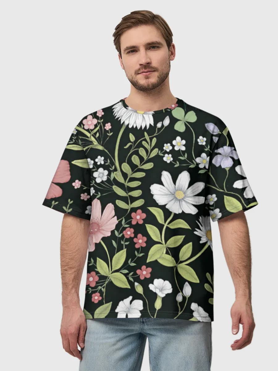 Herren Oversized Baumwoll T-Shirt