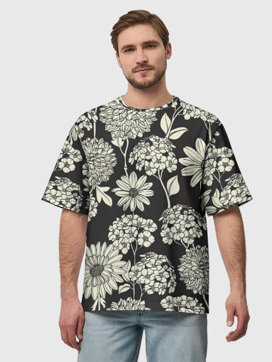 Men's oversized cotton T-shirt