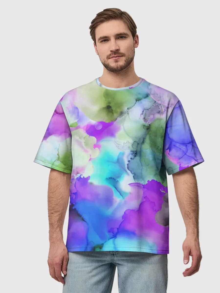 Herren Oversized Baumwoll T-Shirt