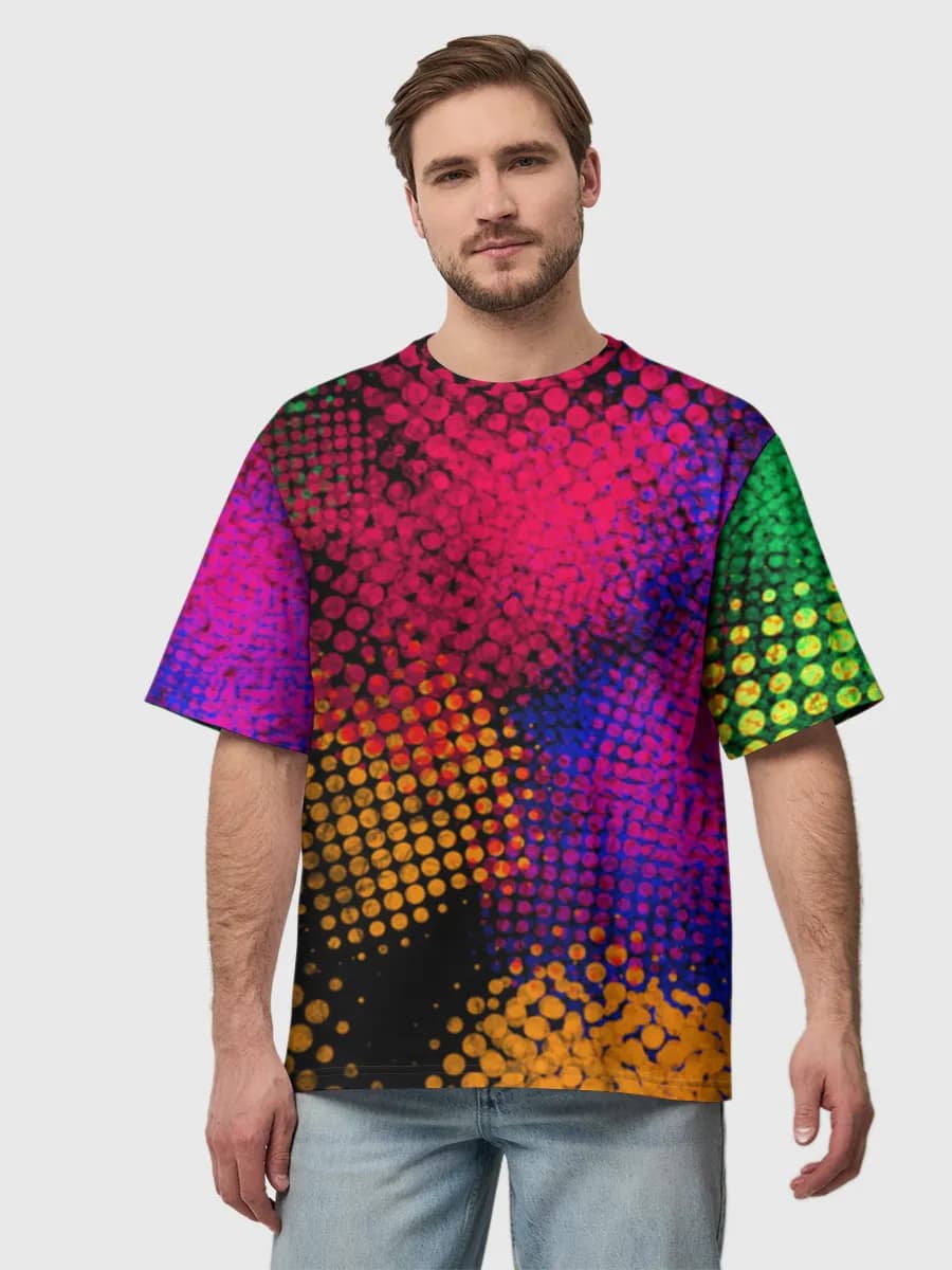 Herren Oversized Baumwoll T-Shirt