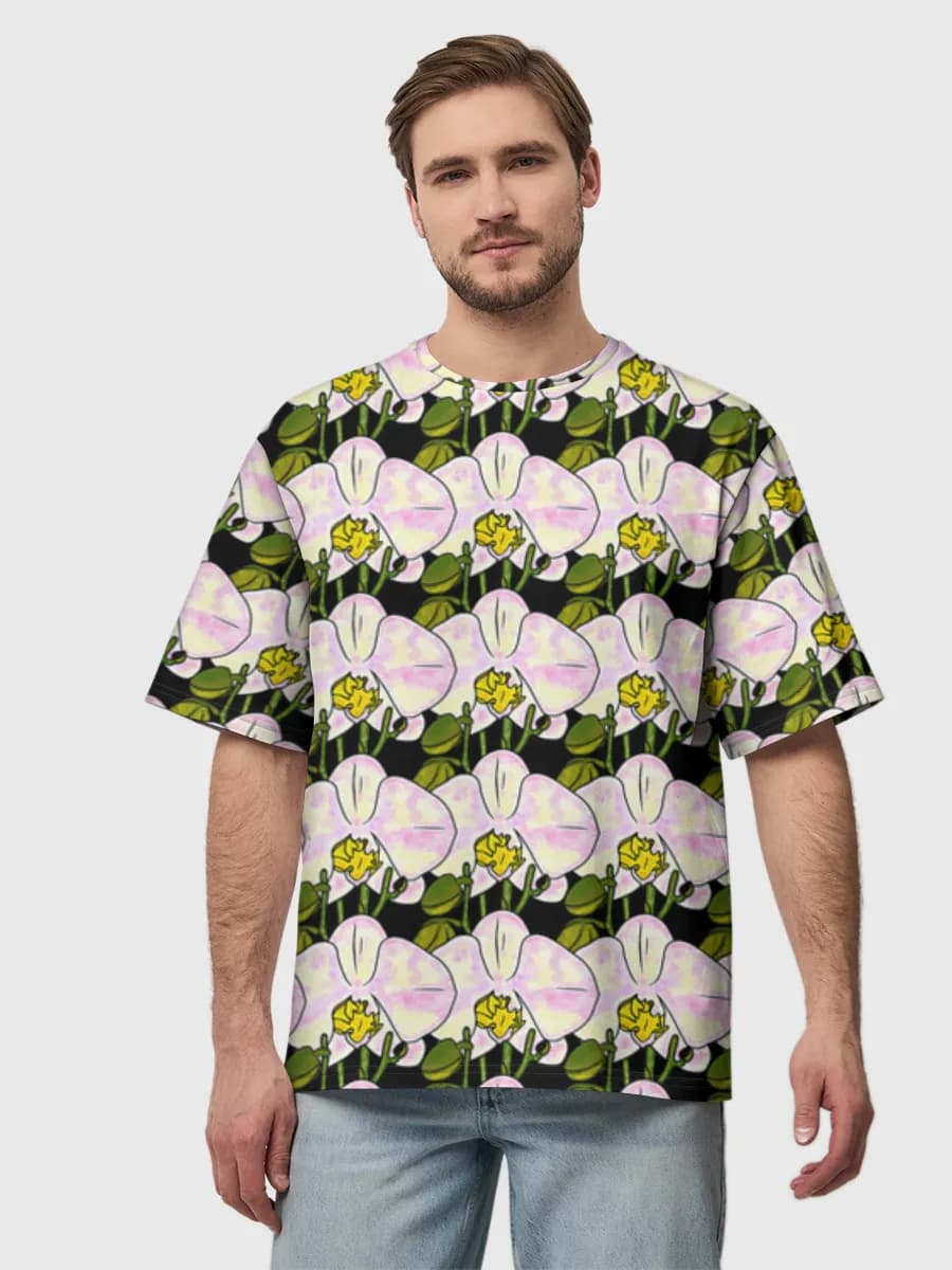 Camiseta de algodón extragrande para hombre