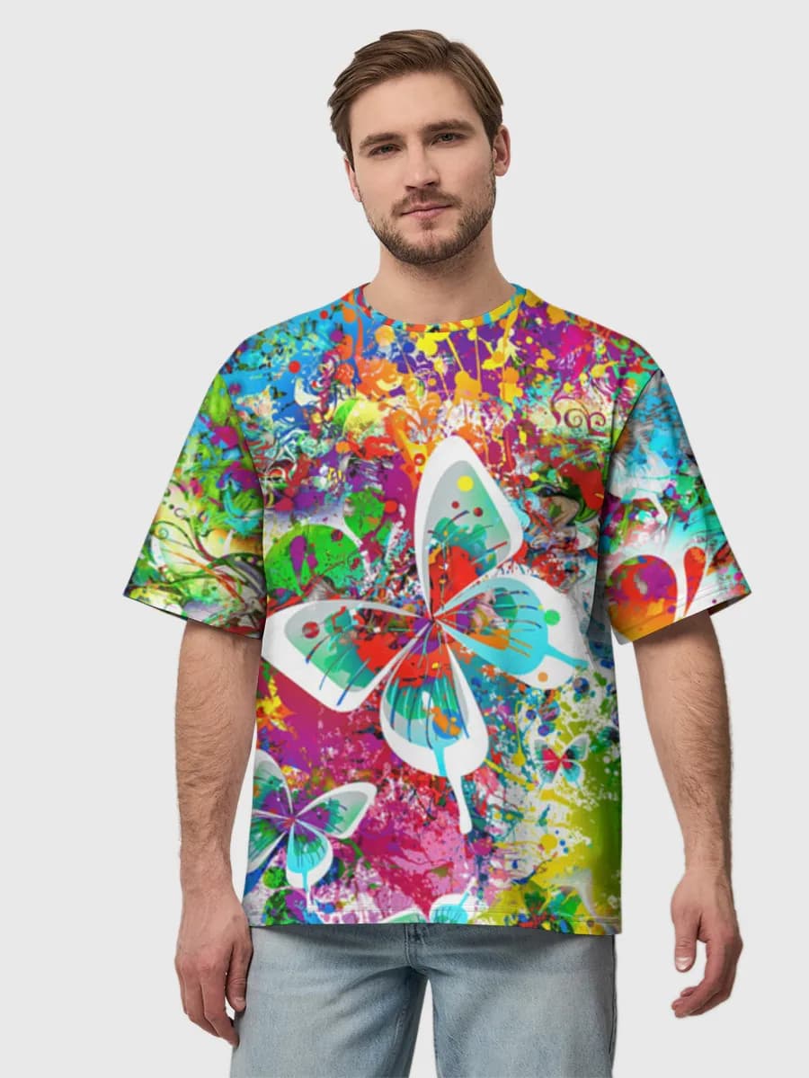 Men's oversized cotton T-shirt