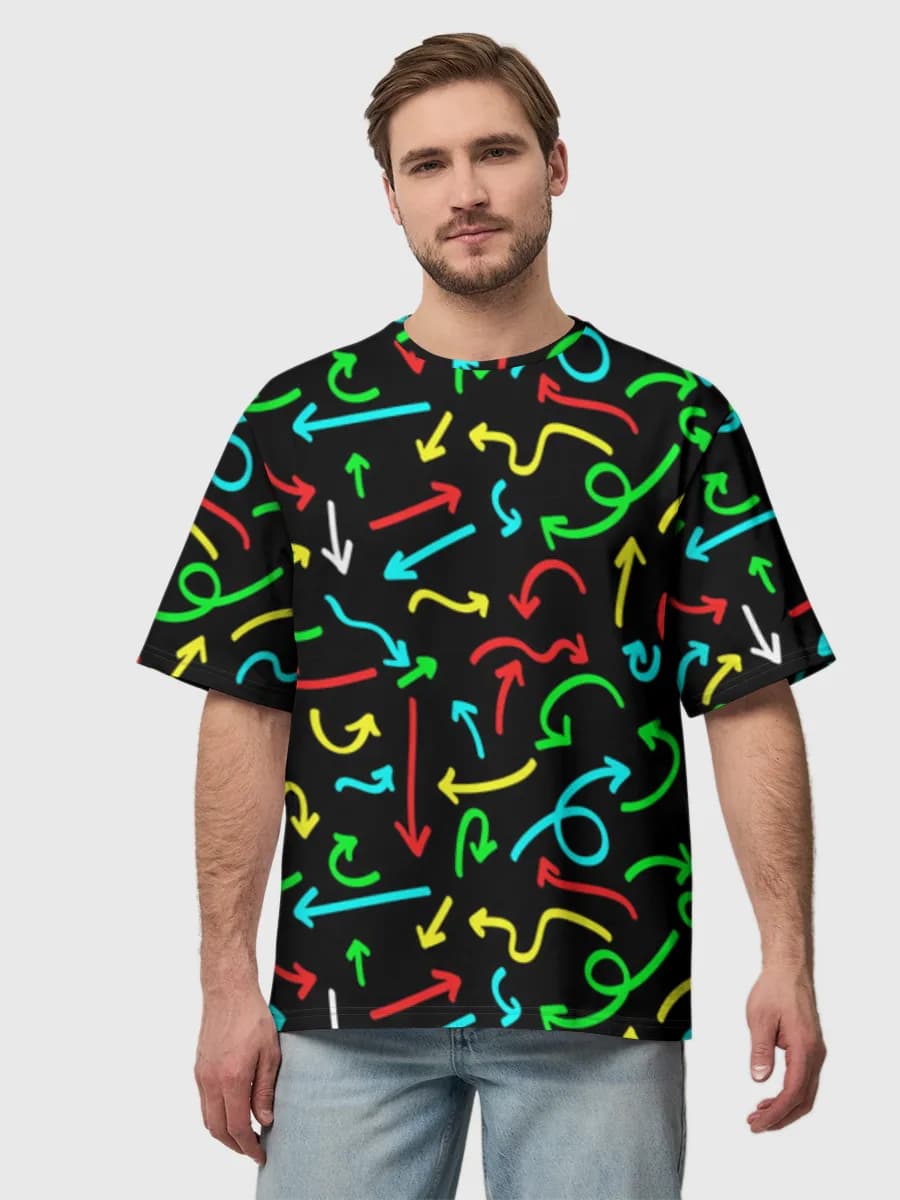 Herren Oversized Baumwoll T-Shirt
