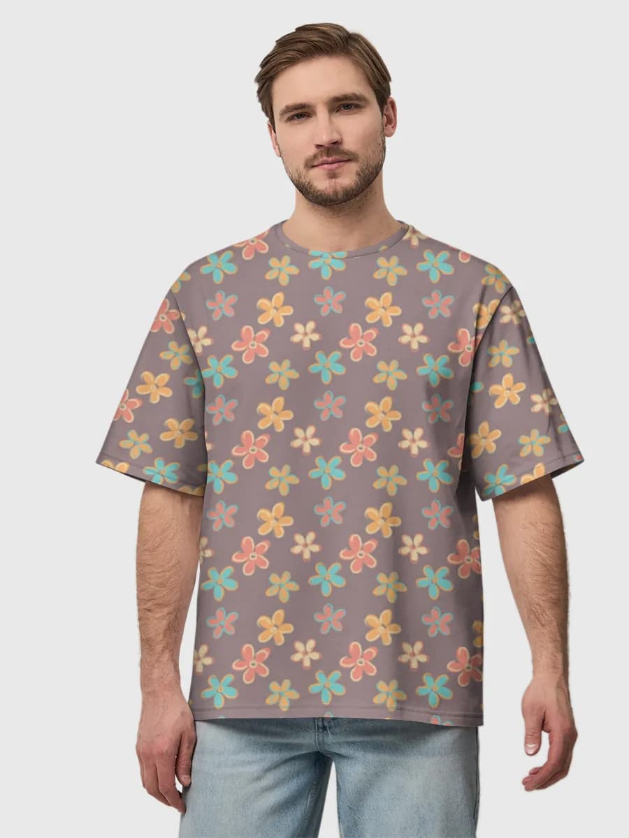 Men's oversized cotton T-shirt