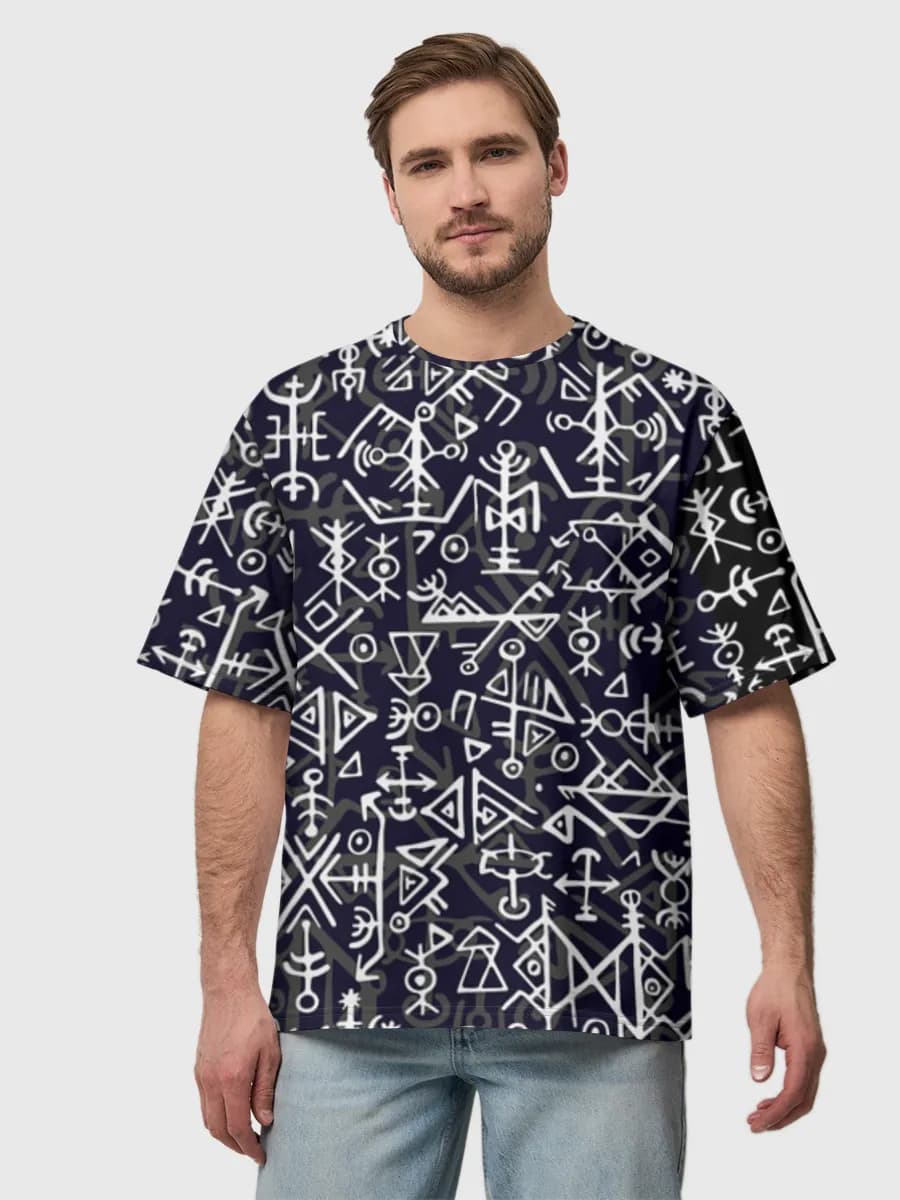 Camiseta de algodón extragrande para hombre