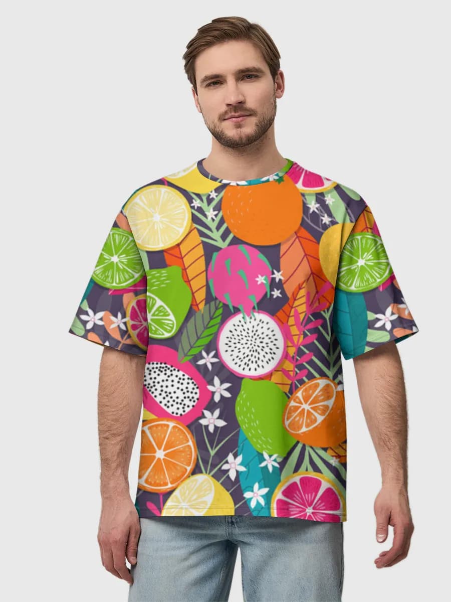 Men's oversized cotton T-shirt