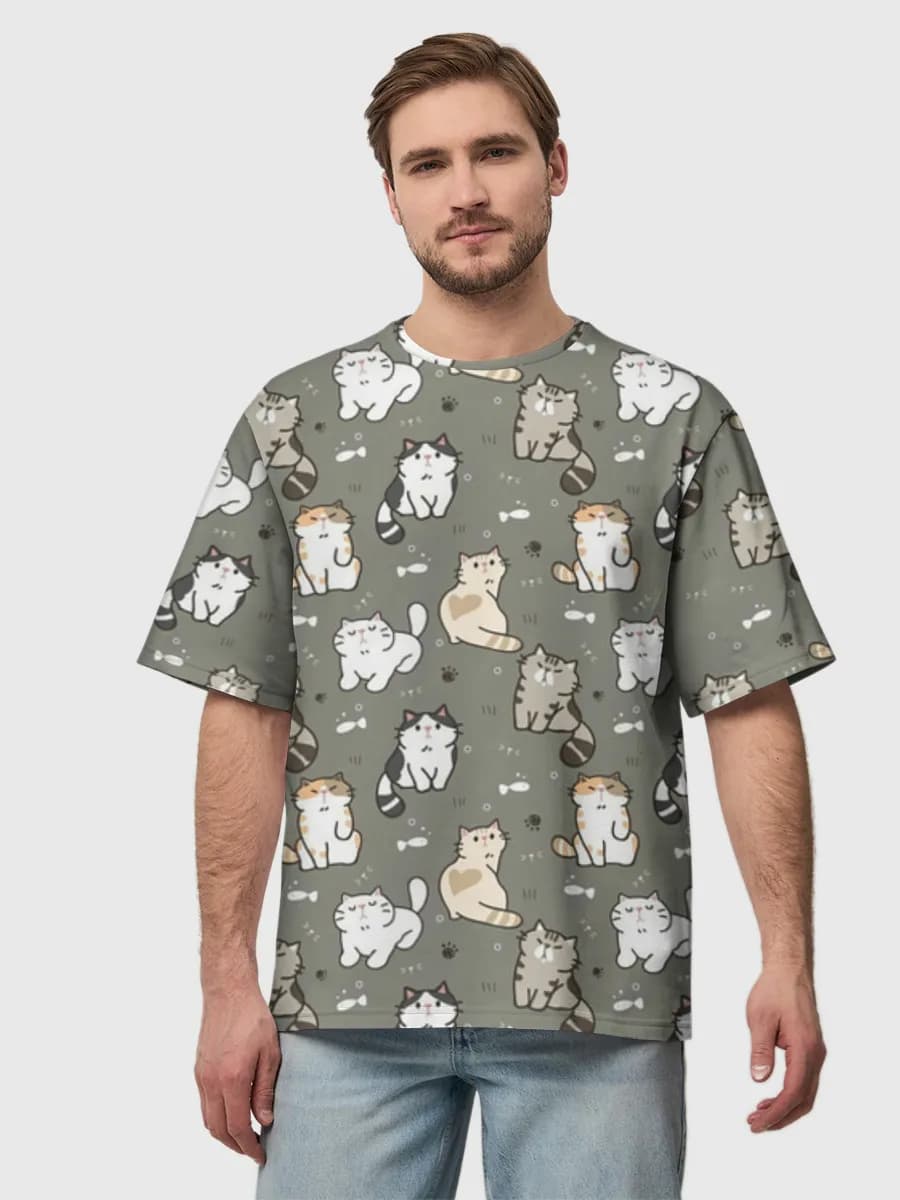 Men's oversized cotton T-shirt