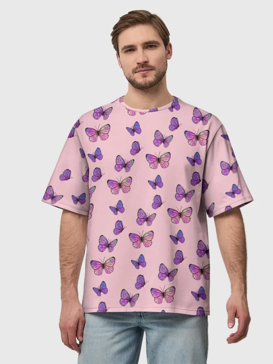 Men's oversized cotton T-shirt