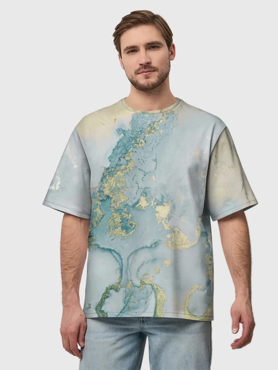 Herren Oversized Baumwoll T-Shirt