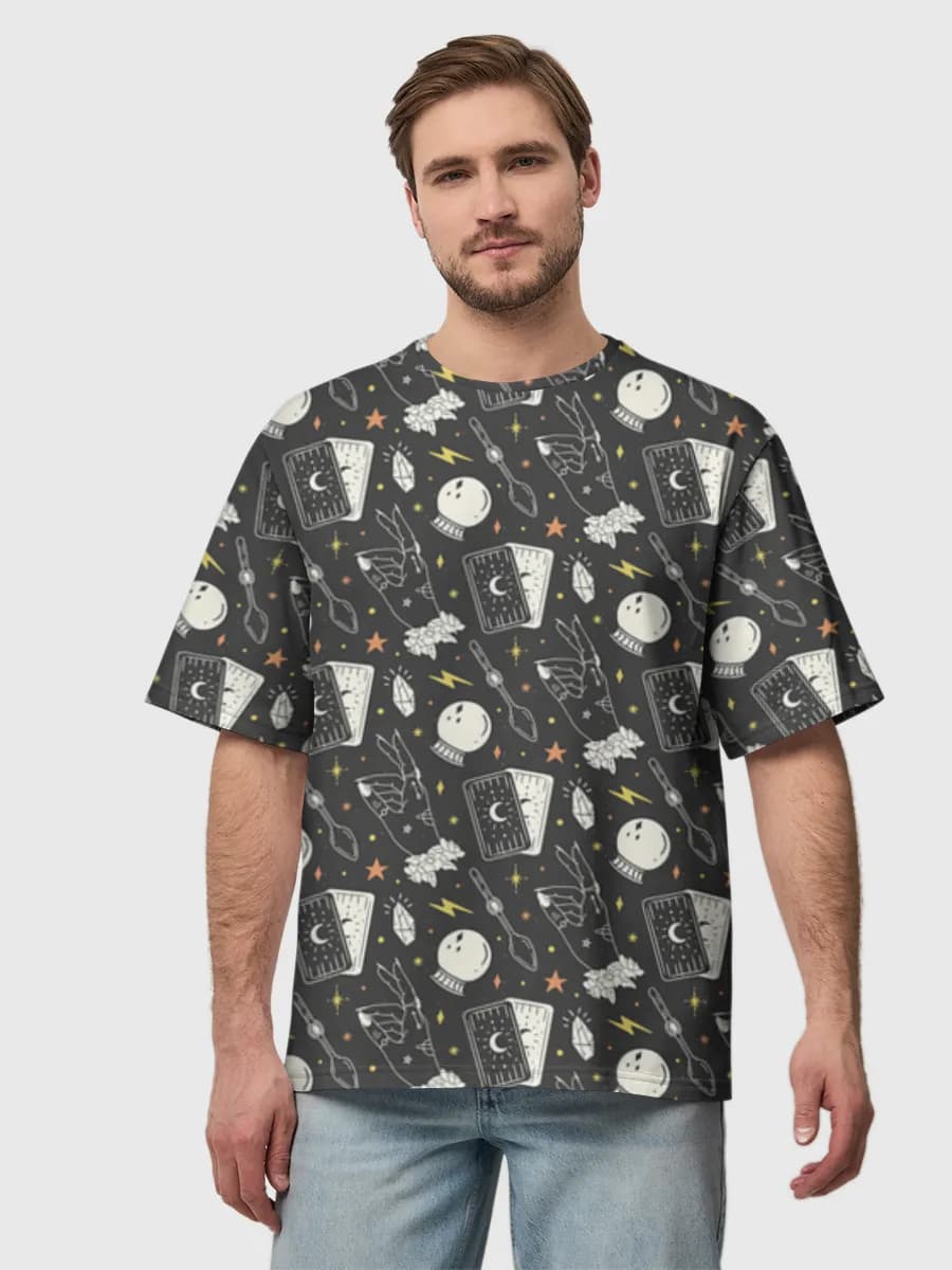 Men's oversized cotton T-shirt