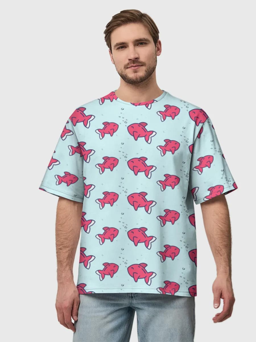 Camiseta de algodón extragrande para hombre