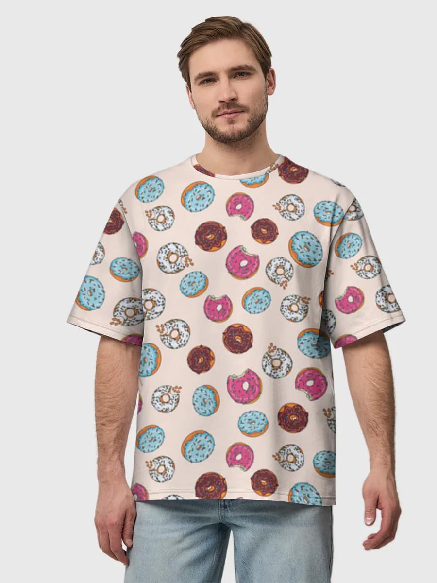 Men's oversized cotton T-shirt