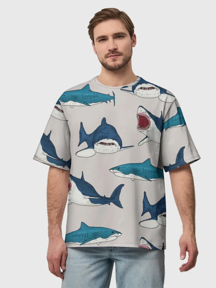 Men's oversized cotton T-shirt