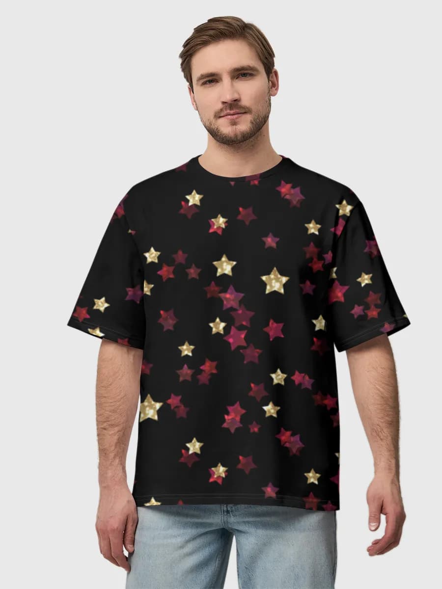 Herren Oversized Baumwoll T-Shirt