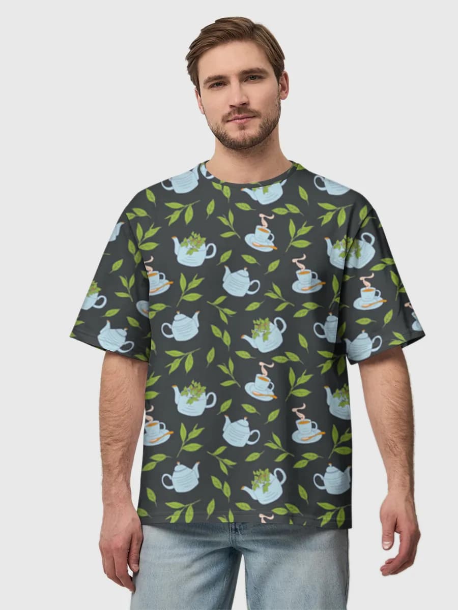 Men's oversized cotton T-shirt