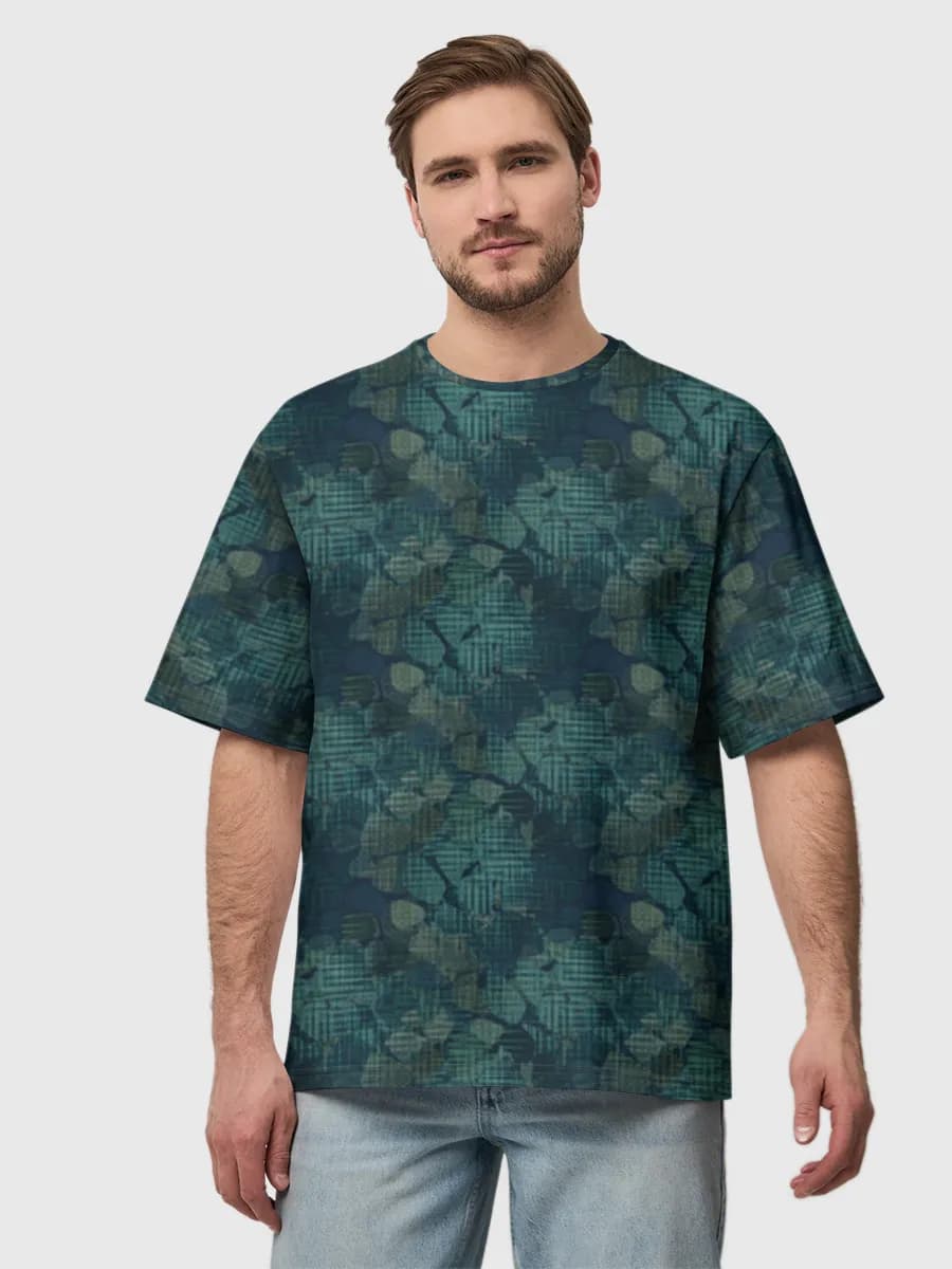 Camiseta de algodón extragrande para hombre