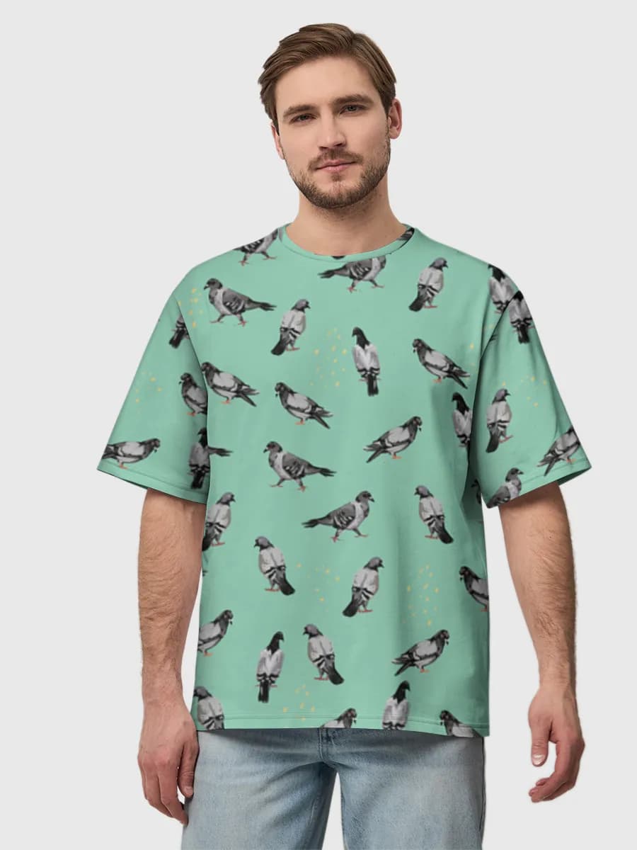 Men's oversized cotton T-shirt