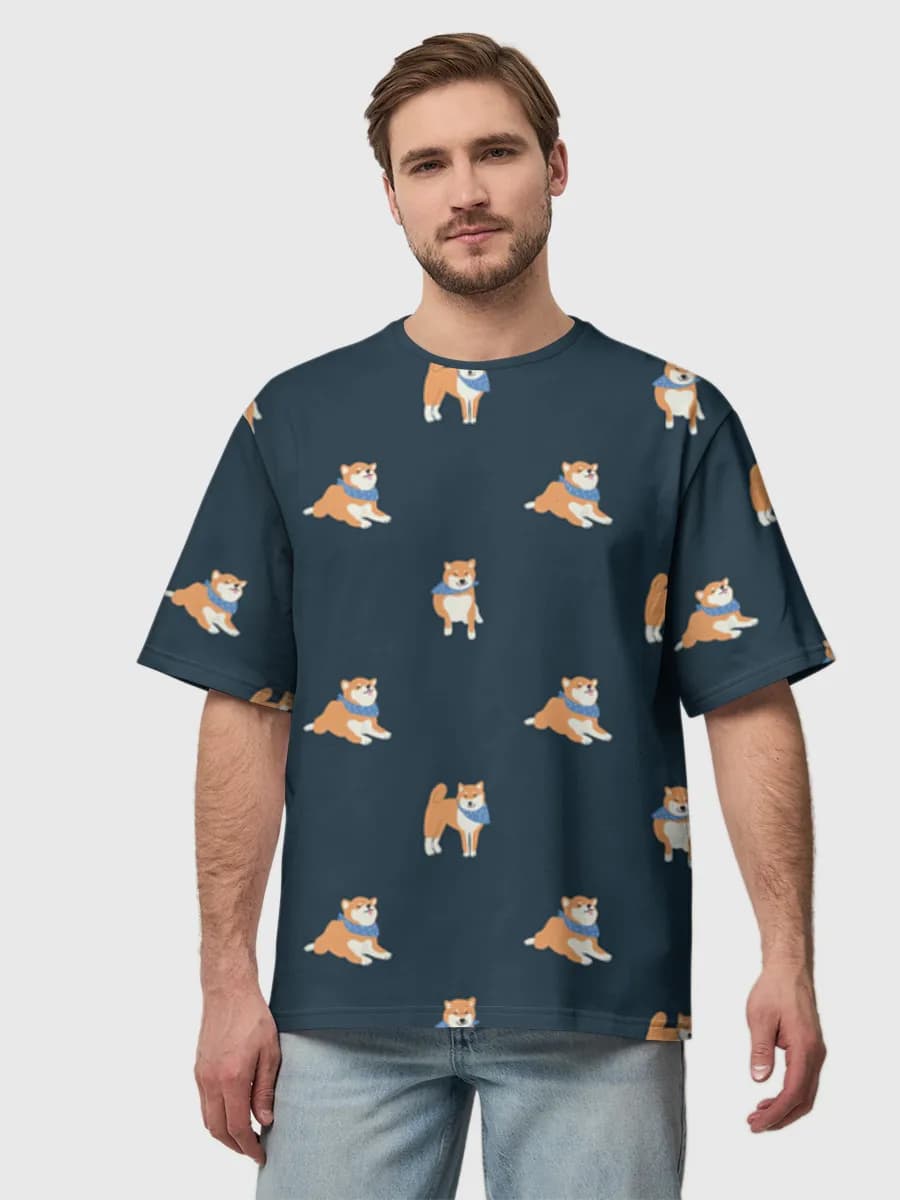 Men's oversized cotton T-shirt