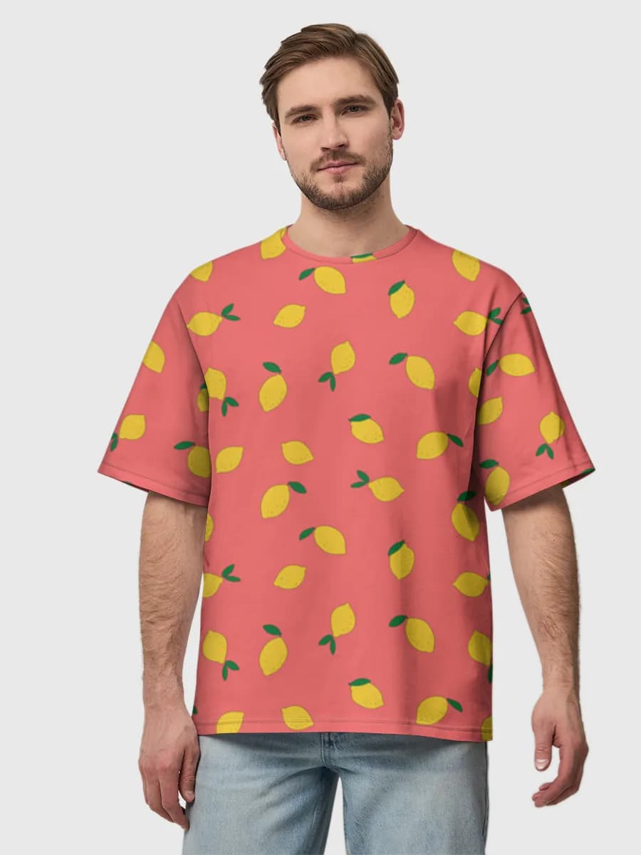 メンズ ビッグシルエット コットンTシャツ