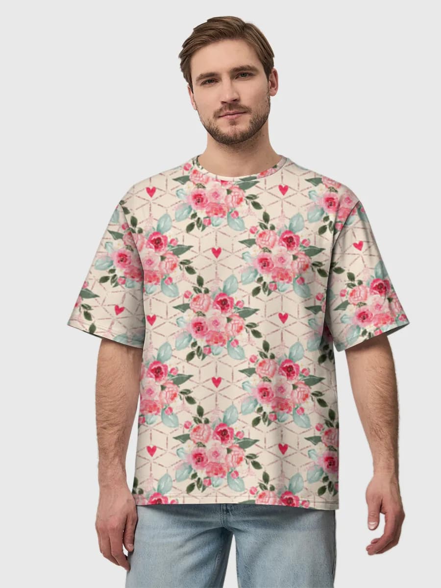 Men's oversized cotton T-shirt