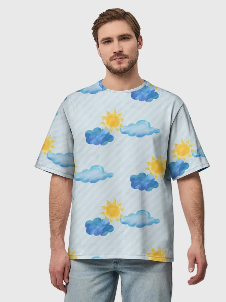 Men's oversized cotton T-shirt