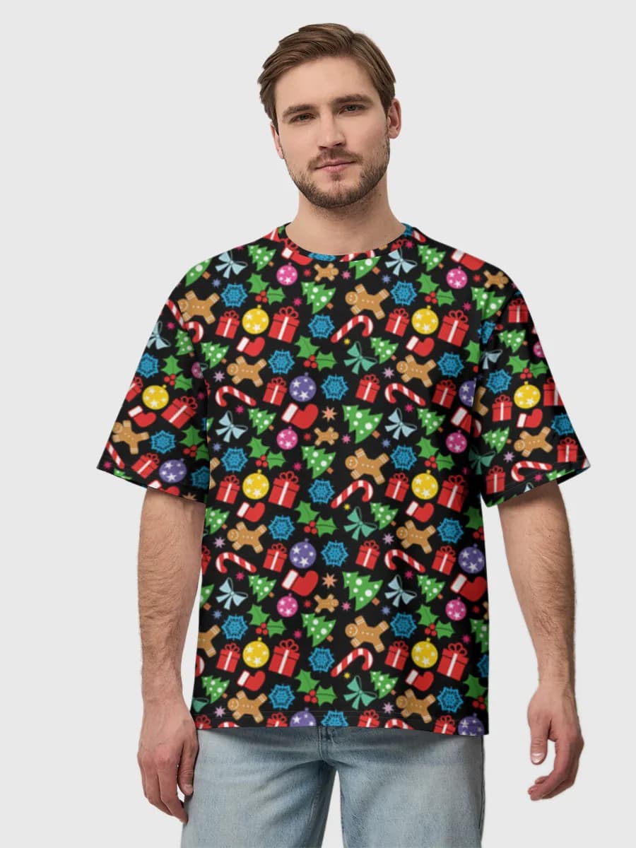 Men's oversized cotton T-shirt
