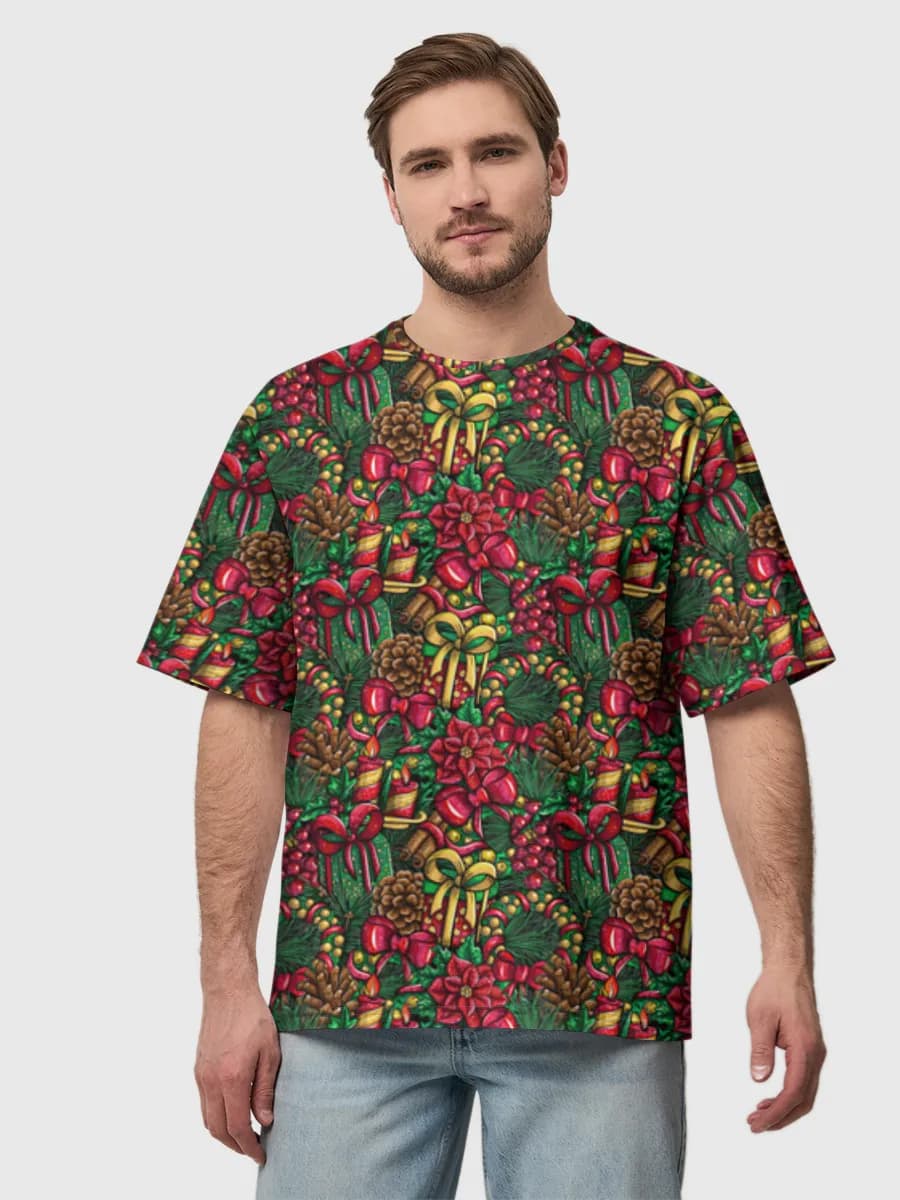 Men's oversized cotton T-shirt