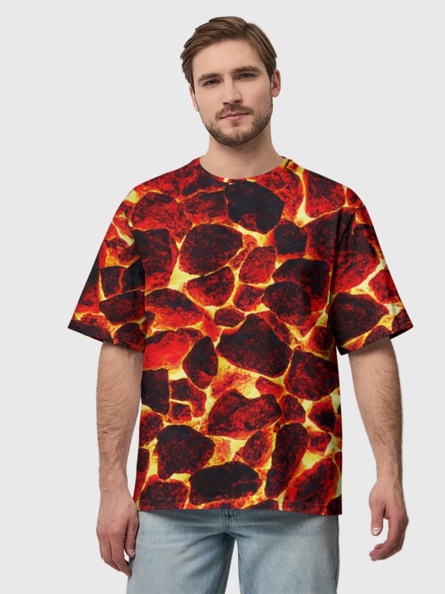 Herren Oversized Baumwoll T-Shirt
