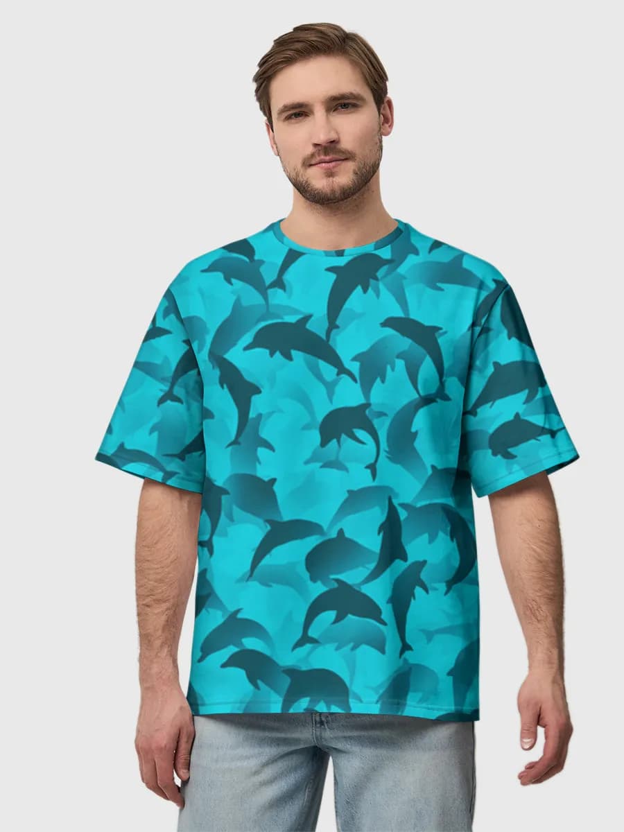 Camiseta de algodón extragrande para hombre