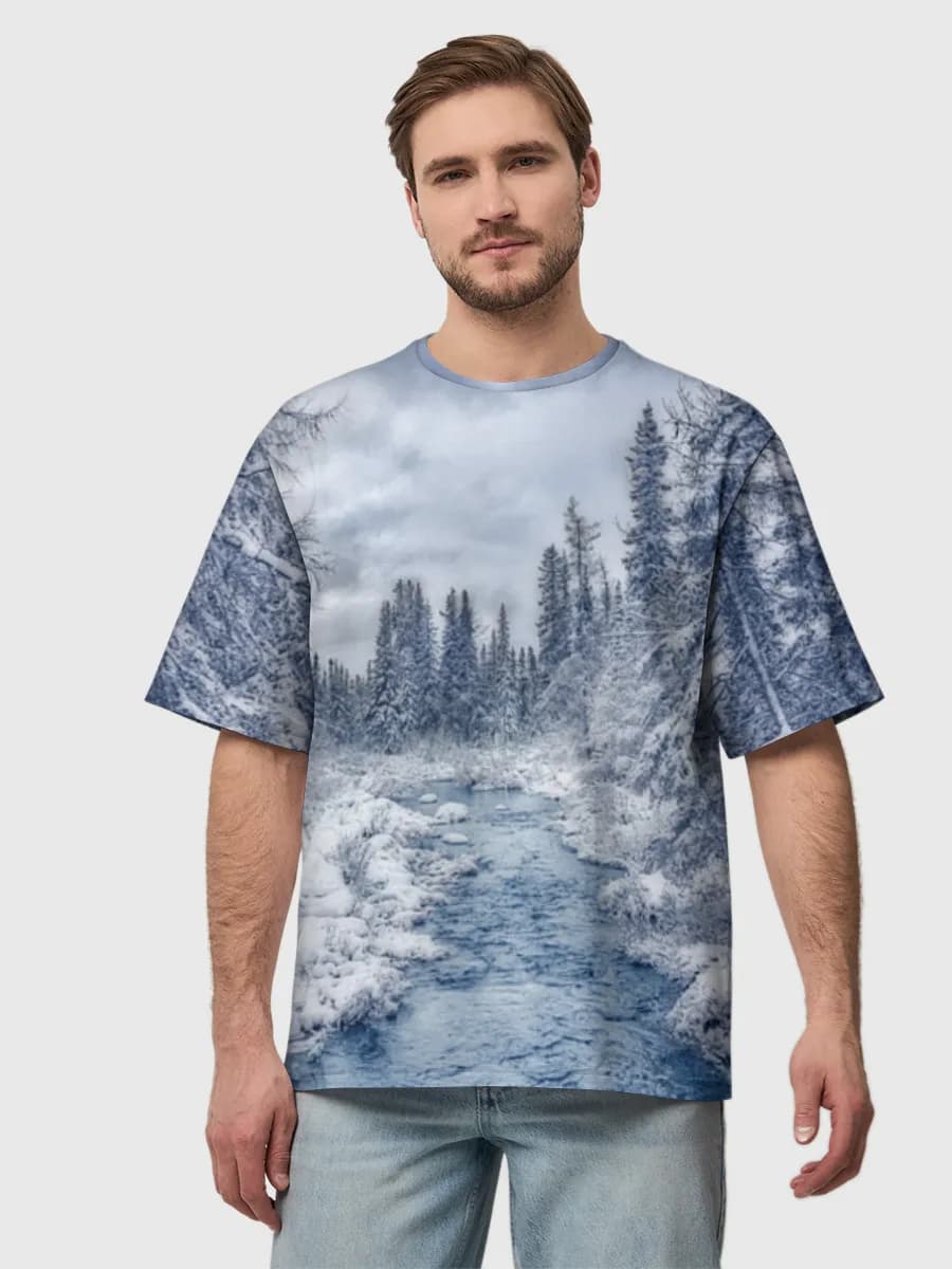 Men's oversized cotton T-shirt