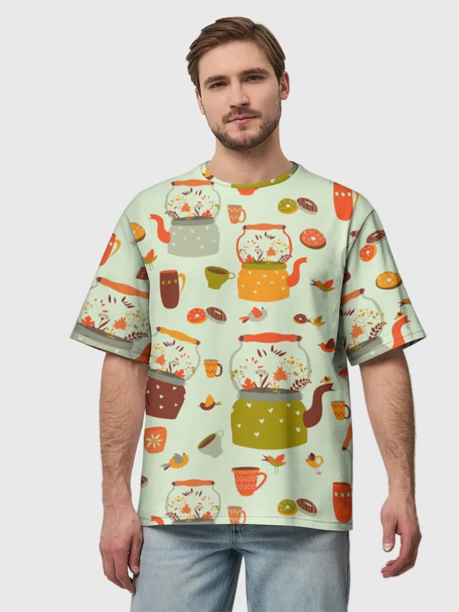 Men's oversized cotton T-shirt