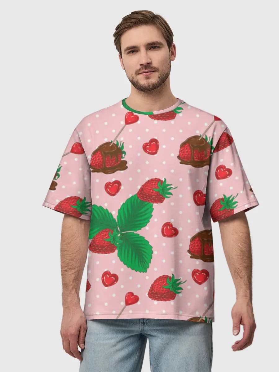 Men's oversized cotton T-shirt
