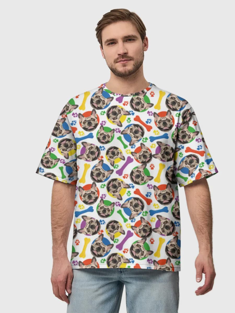Herren Oversized Baumwoll T-Shirt