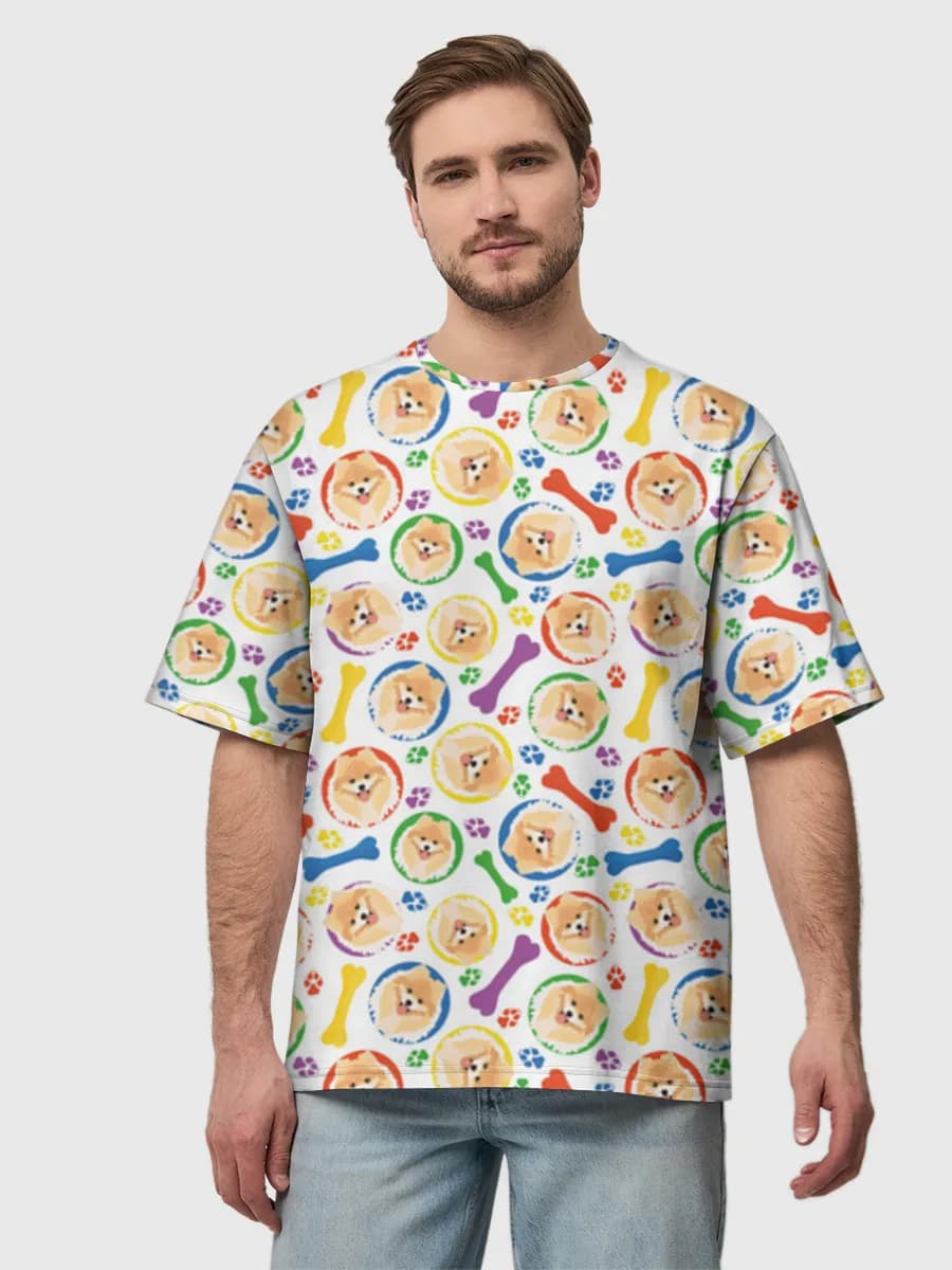Camiseta de algodón extragrande para hombre