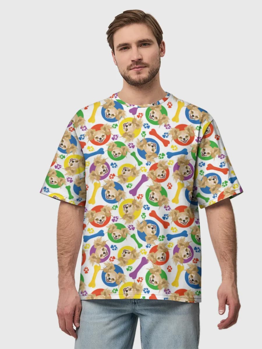 Herren Oversized Baumwoll T-Shirt