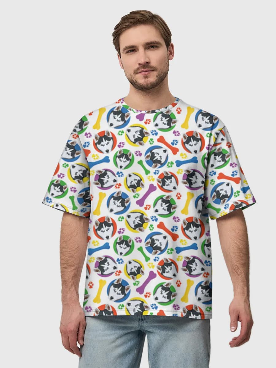 メンズ ビッグシルエット コットンTシャツ