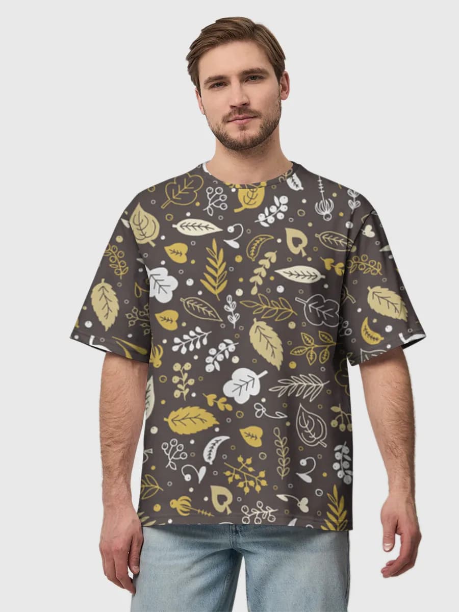 Herren Oversized Baumwoll T-Shirt