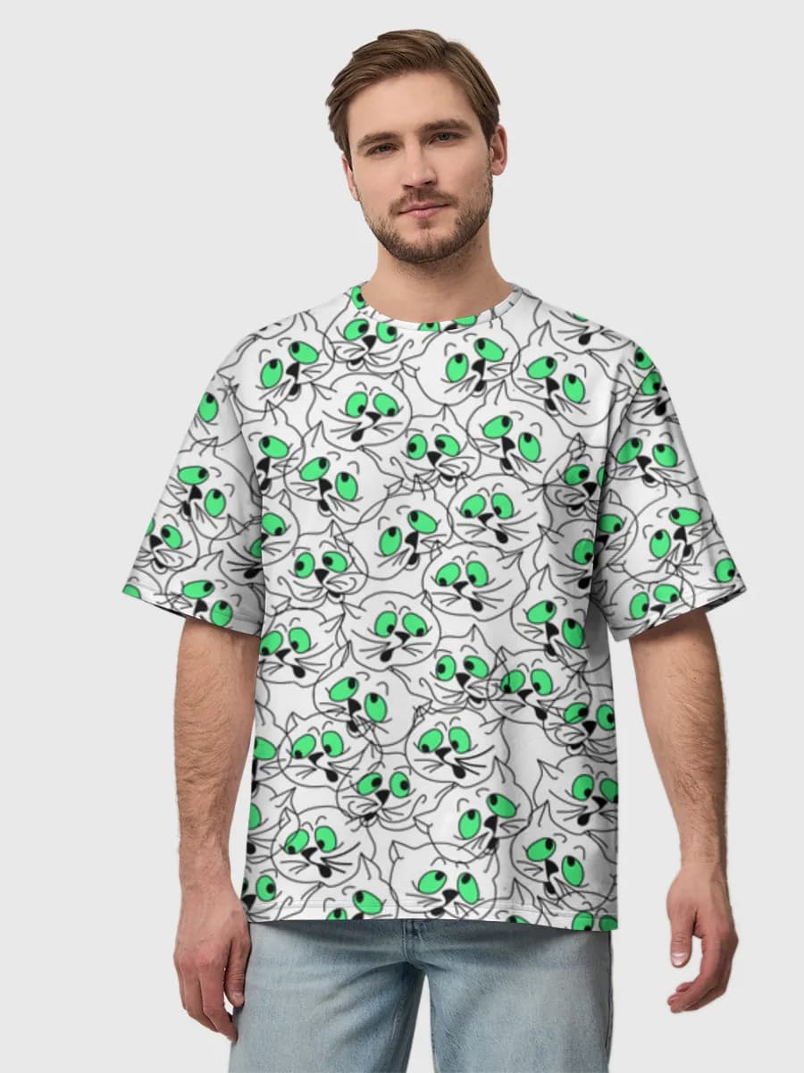 Camiseta de algodón extragrande para hombre